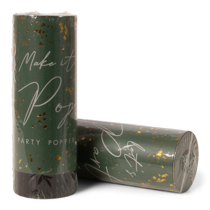 Party Poppers Groen, set van 2 – JENS Living