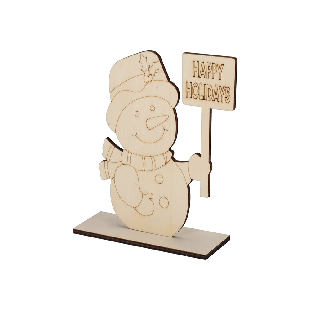 Houten Schilderset Sneeuwpop van JENS Living, productfoto 3