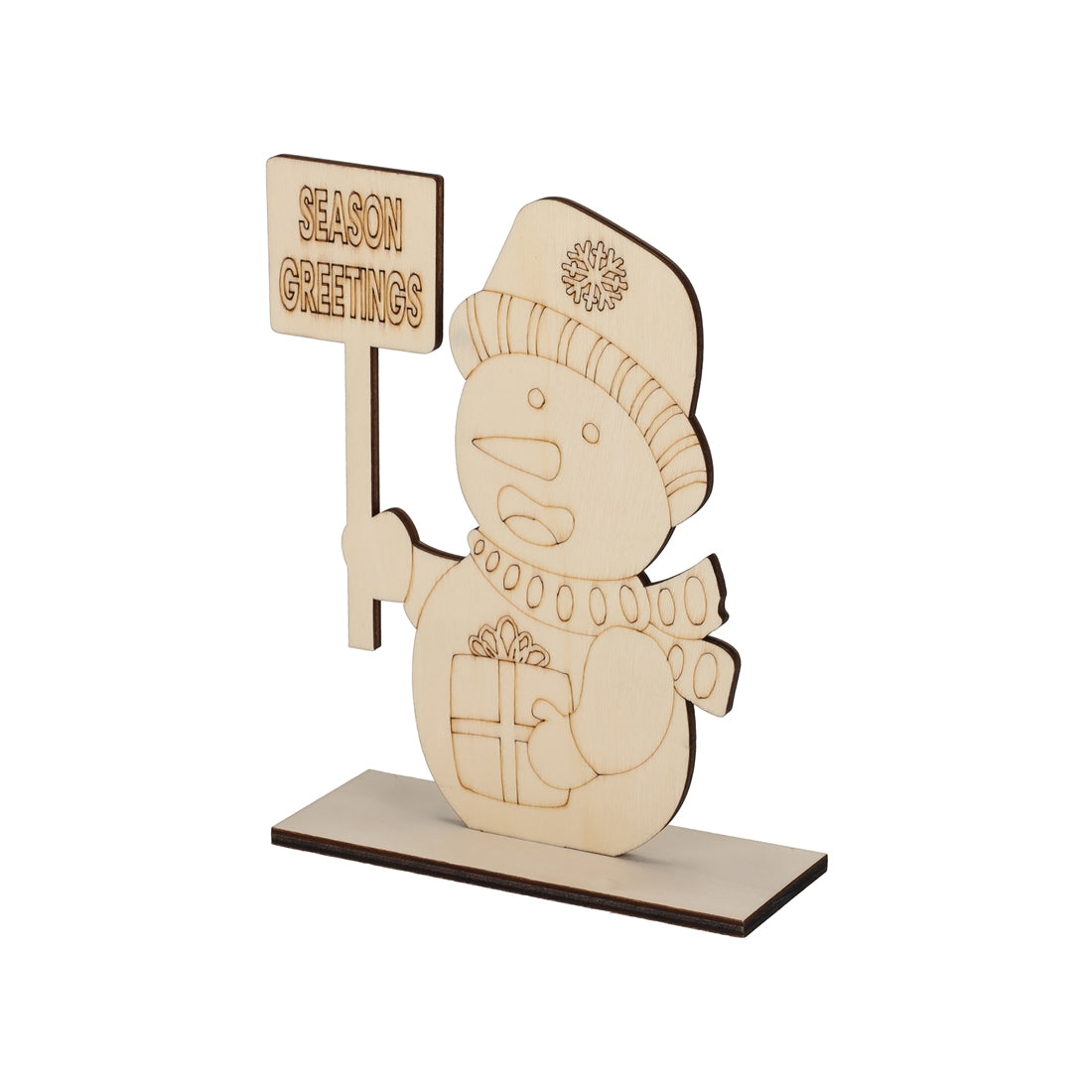 Houten Schilderset Sneeuwpop van JENS Living, productfoto 4