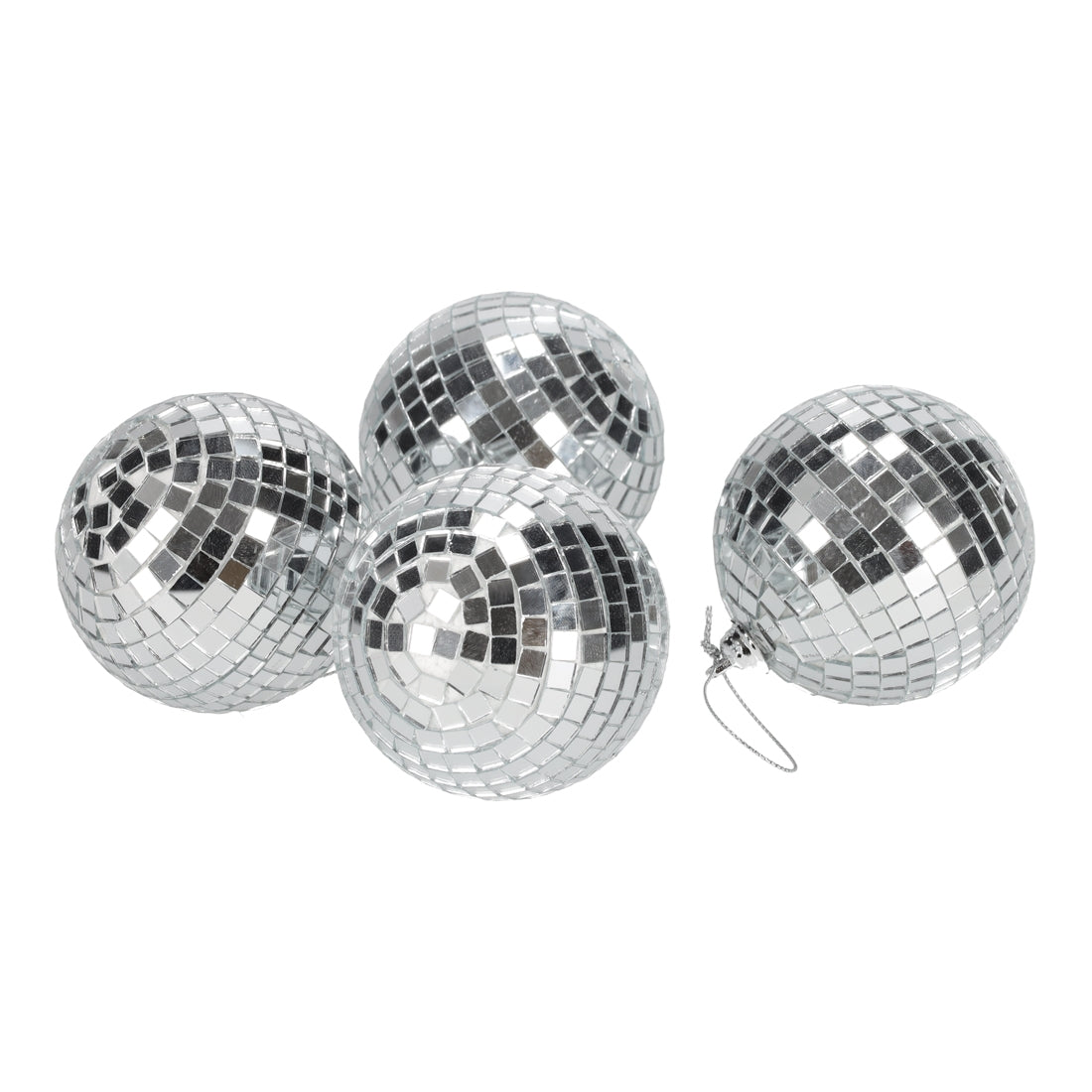 Discoballen Zilver, set van 4 van JENS Living