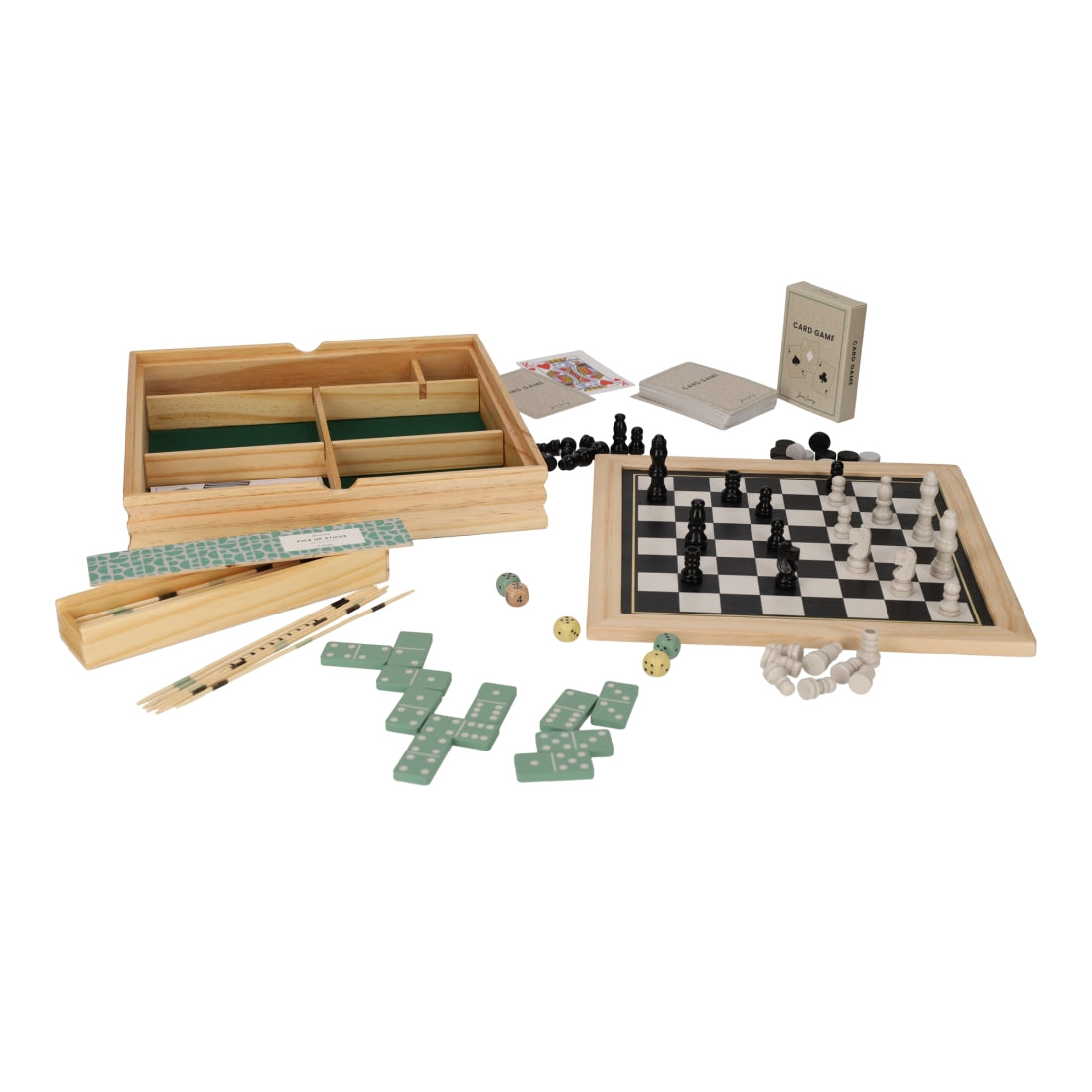 Houten 6-in-1 Spel van JENS Living, productfoto 3