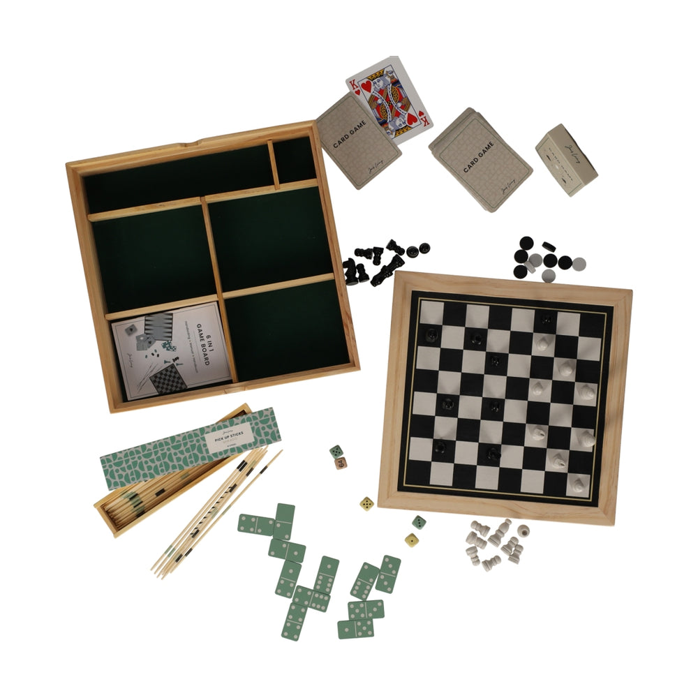 Houten 6-in-1 Spel van JENS Living, productfoto 4