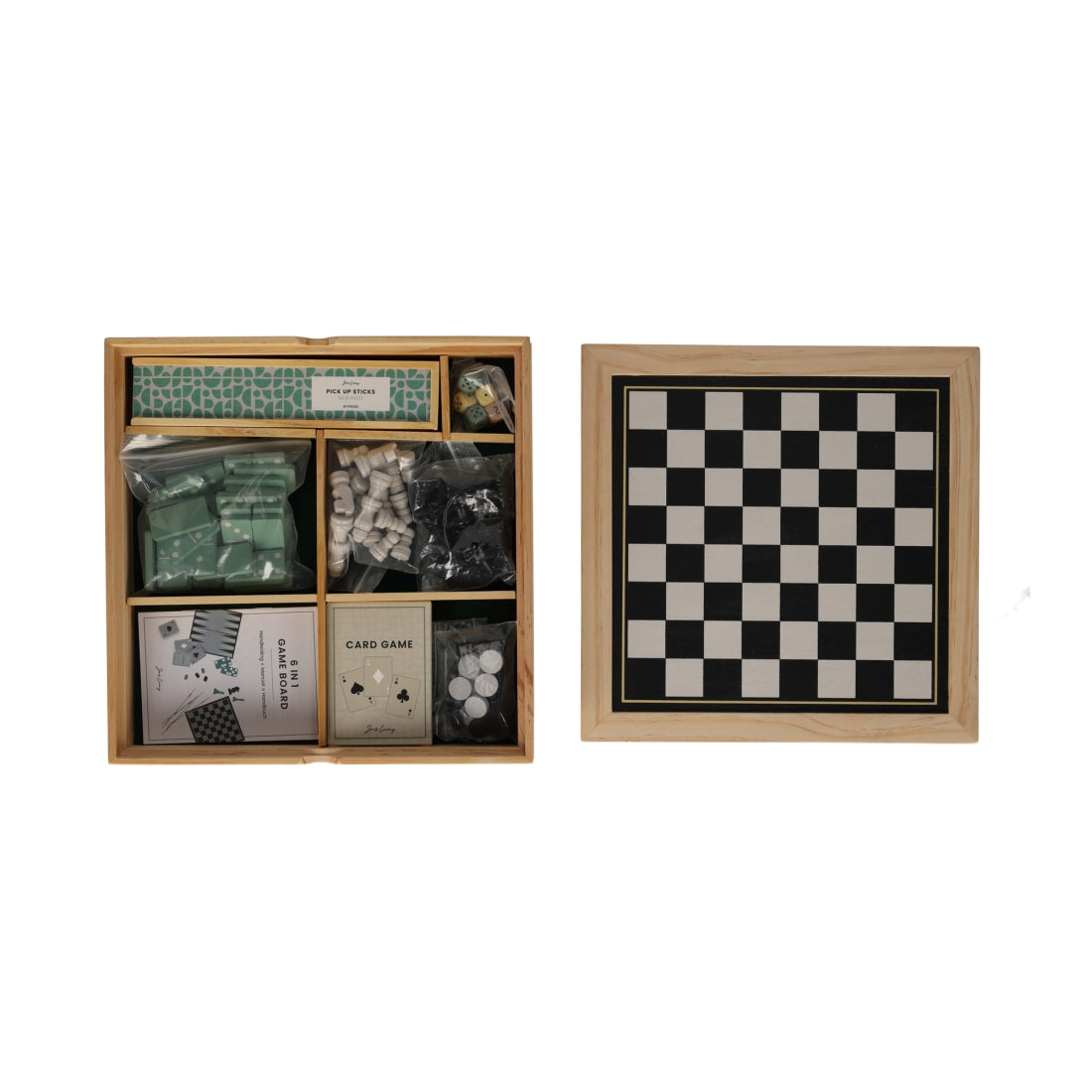 Houten 6-in-1 Spel van JENS Living, productfoto 6