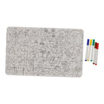 Kleurplaat Puzzel Travel van JENS Living