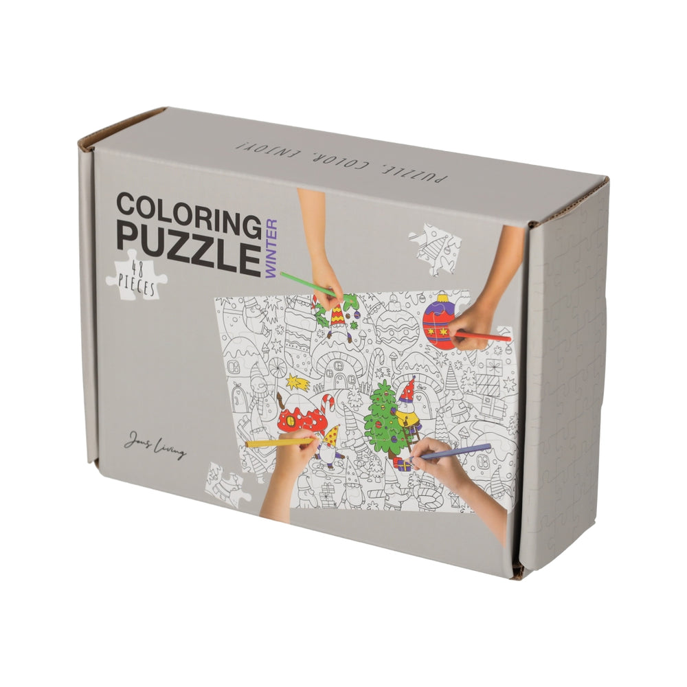 Kleurplaat Puzzel Winter van JENS Living, productfoto 3