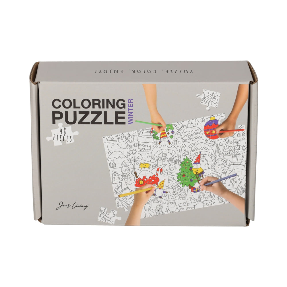 Kleurplaat Puzzel Winter van JENS Living, productfoto 4