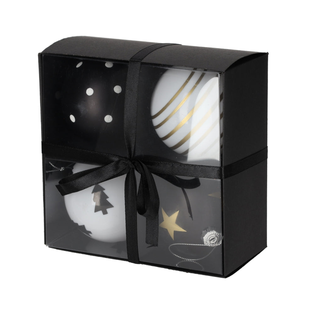 Kerstballen Print, set van 4 van JENS Living, productfoto 3