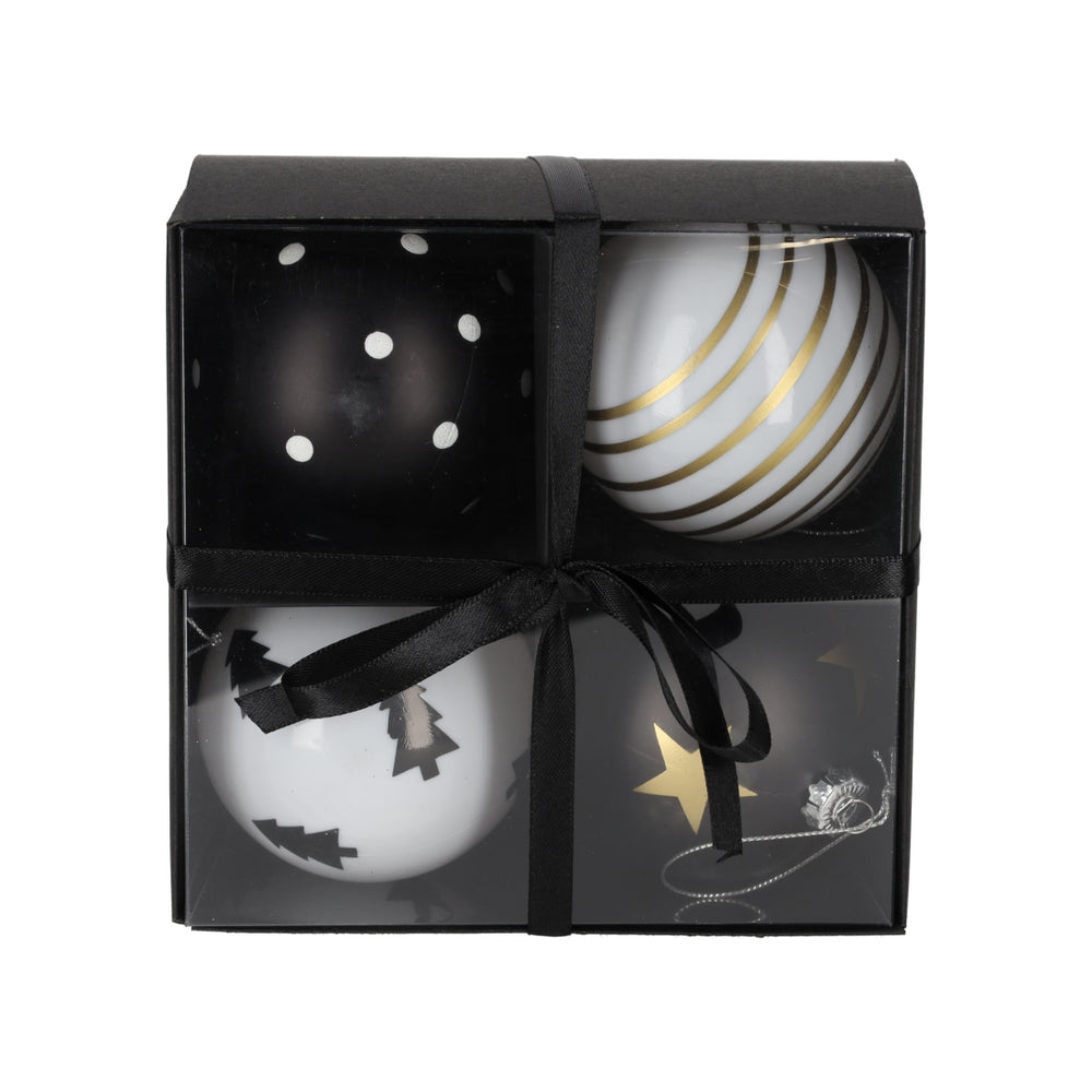 Kerstballen Print, set van 4 van JENS Living, productfoto 4