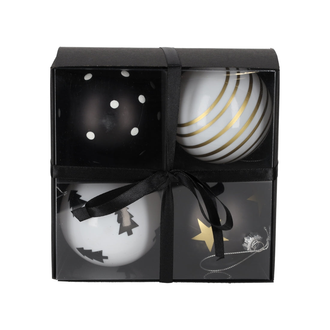 Kerstballen Print, set van 4 van JENS Living, productfoto 4