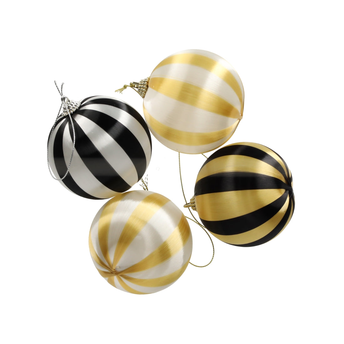 Kerstballen Satijn, set van 4 van JENS Living, productfoto 2
