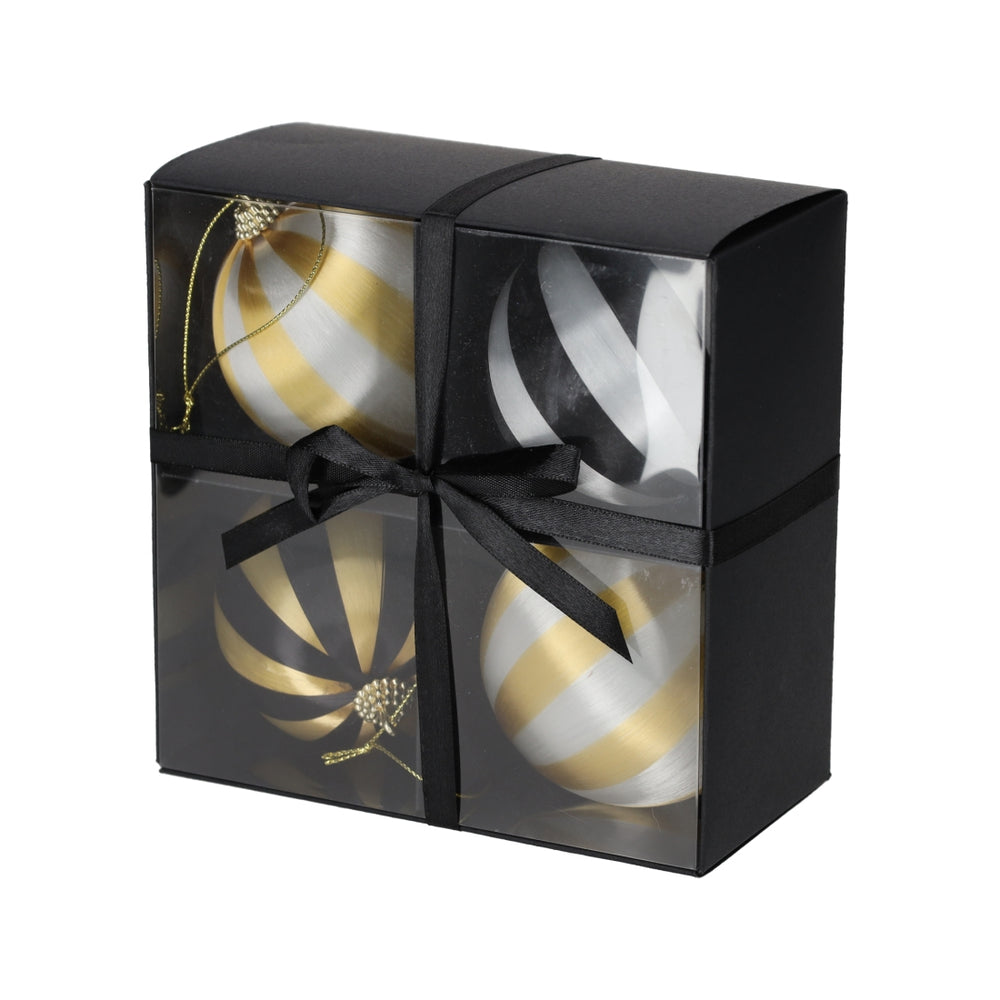Kerstballen Satijn, set van 4 van JENS Living, productfoto 3