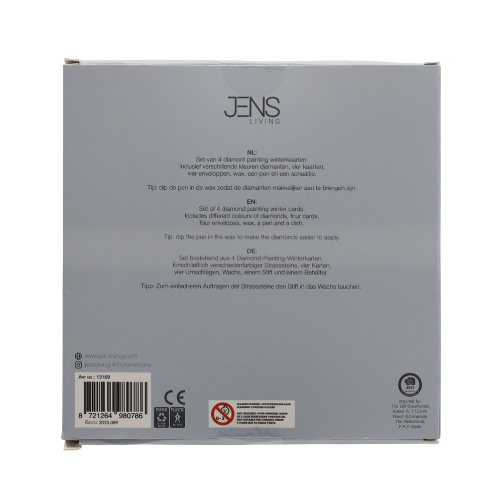 Diamond Painting Winterkaarten, set van 4 van JENS Living, productfoto 7