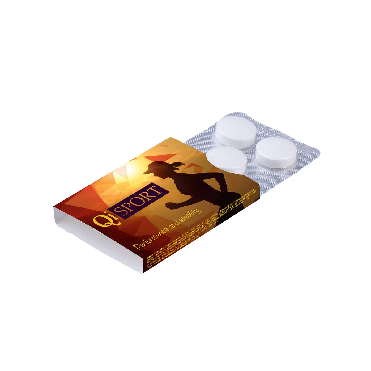 Blister met vijf Compli'mints pepermuntjes in een full colour bedrukte sleeve