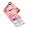 Blister met 12 kauwgomtabletten in een full colour bedrukte sleeve met flap
