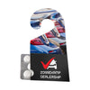 Papieren spiegelhanger met full colour bedrukking en een blister met tien Compli'mints pepermuntjes