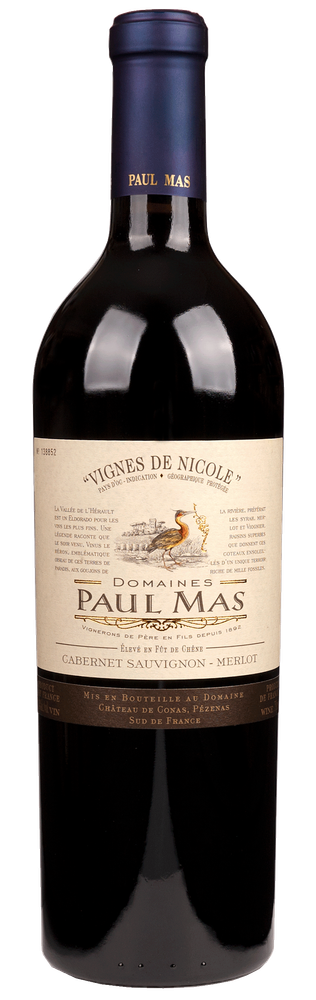 Paul Mas Vignes de Nicole Cabernet / Merlot, fles
