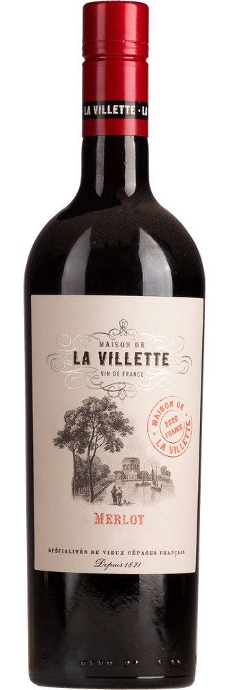 La Villette Merlot VdF, fles