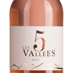 Les 5 Vallees Rosé VdF, fles