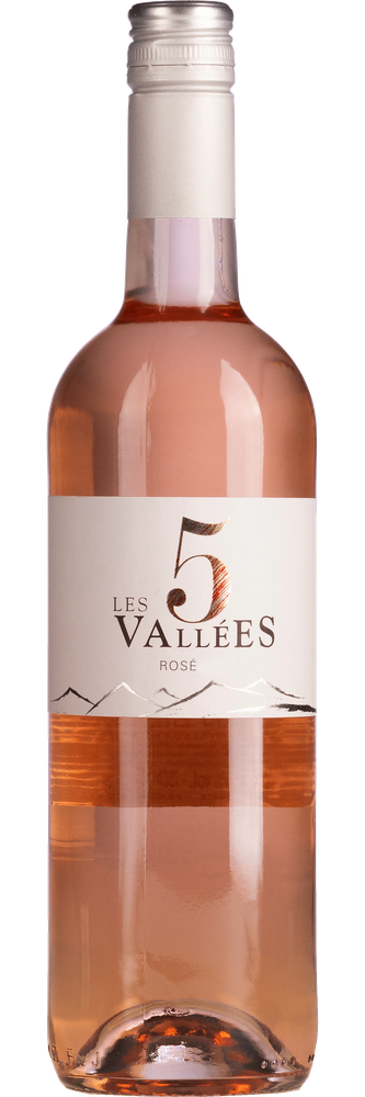 Les 5 Vallees Rosé VdF, fles