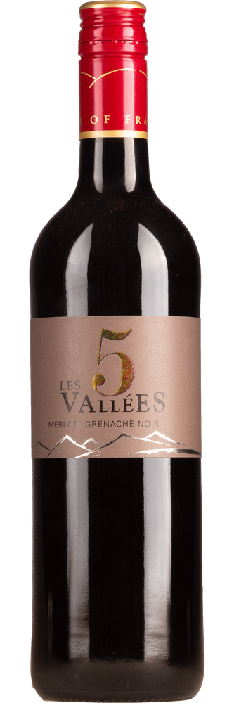 Les 5 Vallees Merlot / Grenache VdF, fles