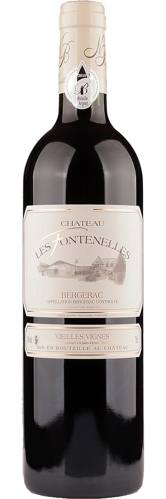 Chat. Les Fontenelles Bergerac Rouge, fles