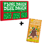 Tony's Chocolonely kerstreep melk gemberkoekje in cadeaudoos
