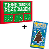 Tony's Chocolonely kerstreep puur mint candy cane in cadeaudoos