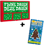 Tony's Chocolonely kerstreep puur mint candy cane in cadeaudoos