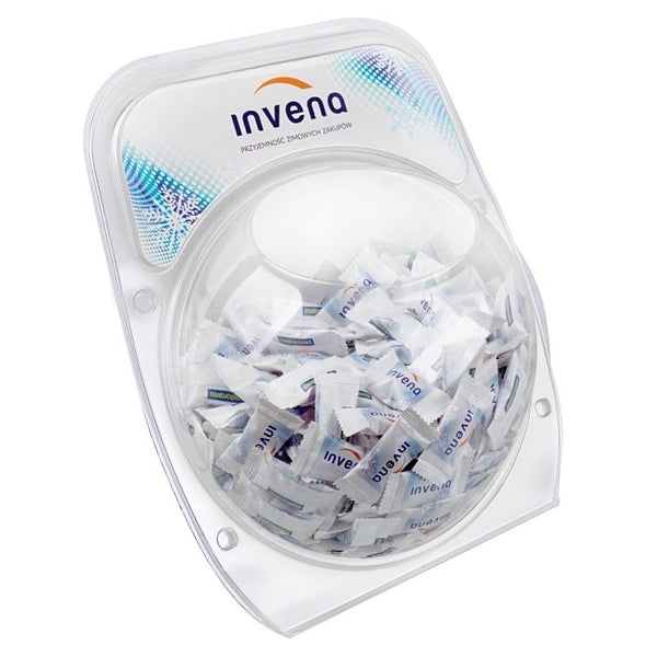 Transparante snoepbol met eigen ontwerp