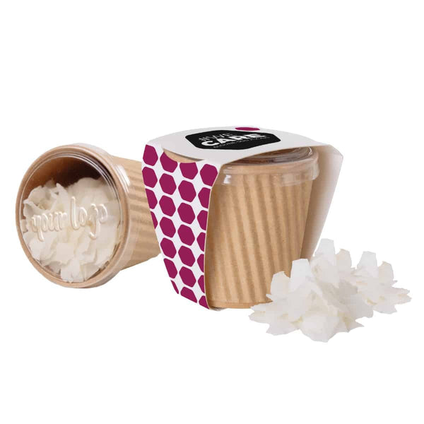 Advertising Sweets Coconut Chips – Lichte Tropische Snack in Eco Cup