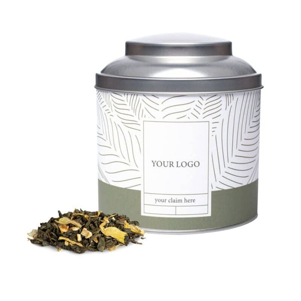 Thee in Blik met Eigen Label – Een Duurzaam Cadeau vol Smaak en Verhaal