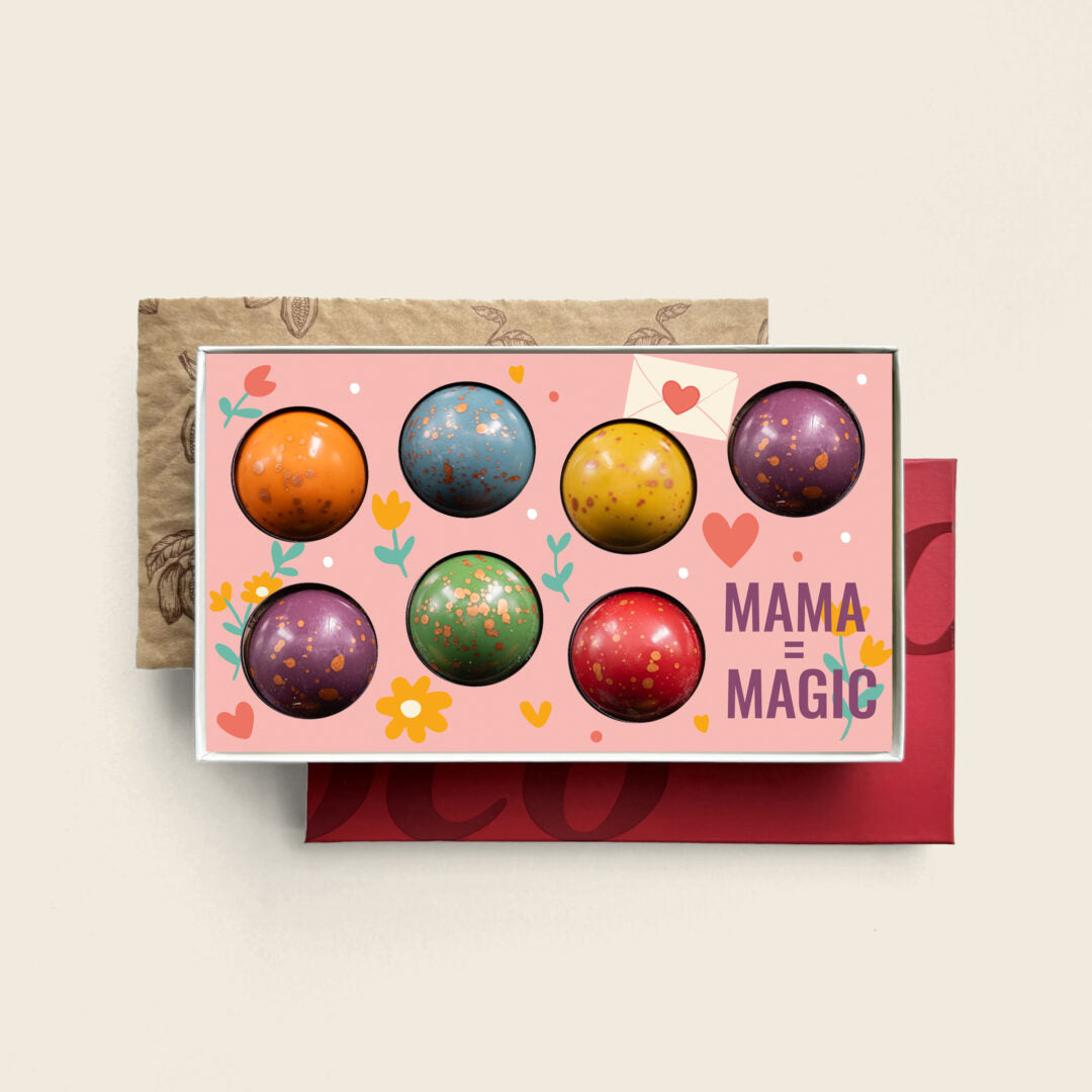 XL bonbons met thema, uitvoering Mama = Magic, 7 bonbons