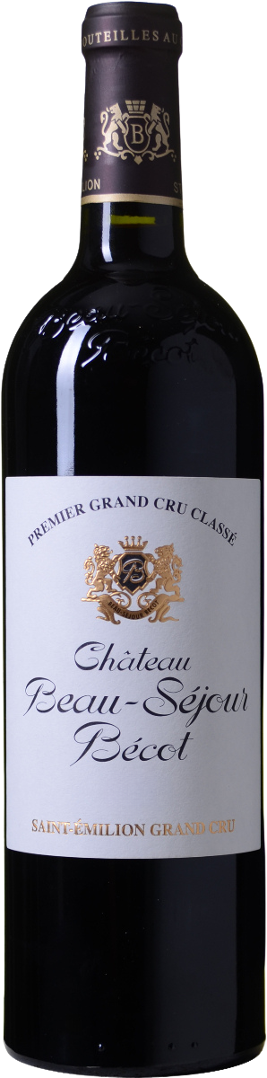 Chat Beau Sejour Becot St Emilion Grand Cru classe, fles