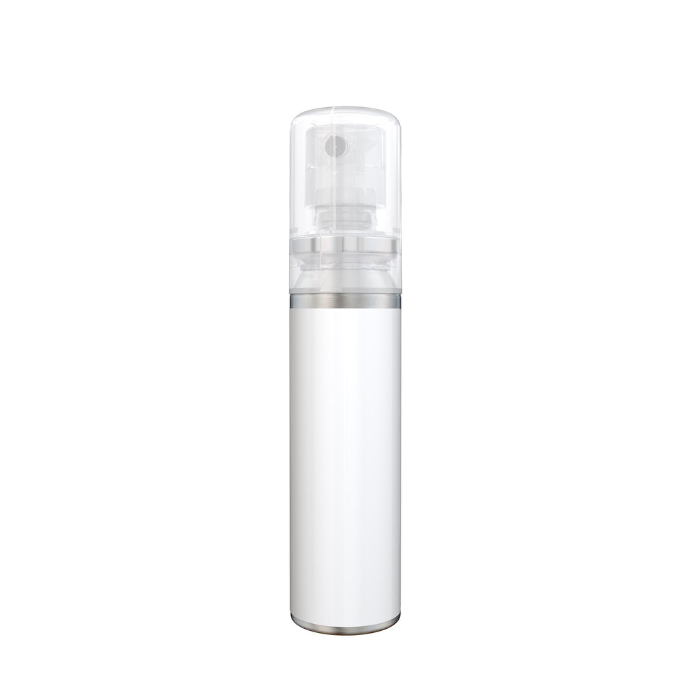 Smartphone- en werkplekreiniger als pocketspray van 20 ml, wit etiket, zonder opdruk