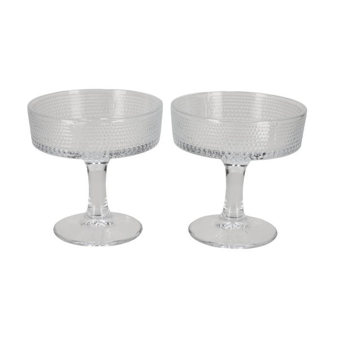 Cocktailglazen Ribbel, set van 2 – JENS Living