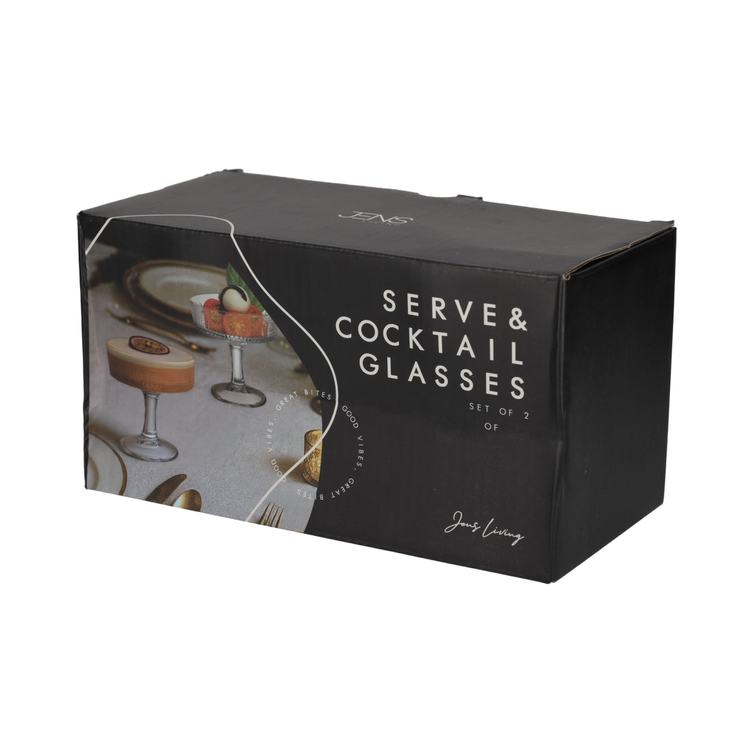 Cocktailglazen Ribbel, set van 2 van JENS Living, productfoto 3
