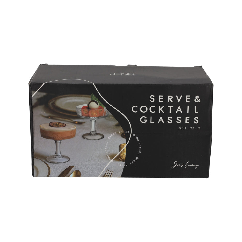 Cocktailglazen Ribbel, set van 2 van JENS Living, productfoto 4