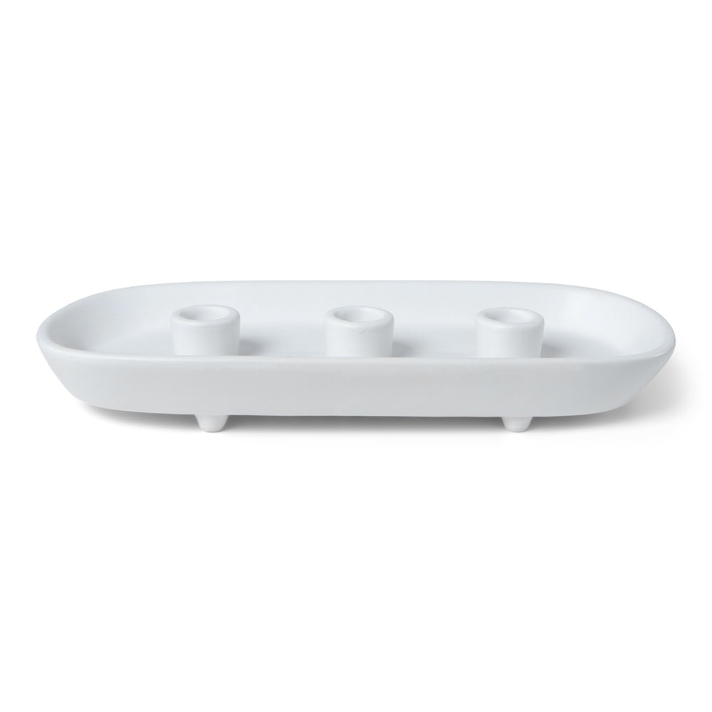 Keramieken Kandelaar Triple Wit van JENS Living, productfoto 2