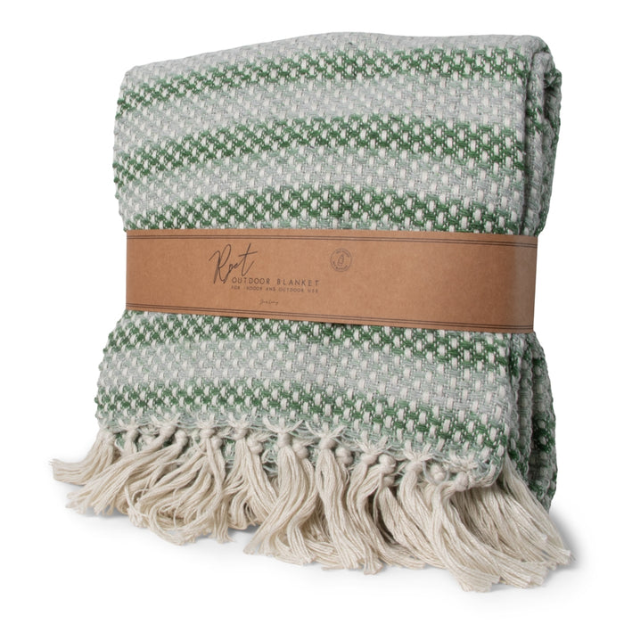 Indoor/Outdoor Plaid RPET Groen – JENS Living