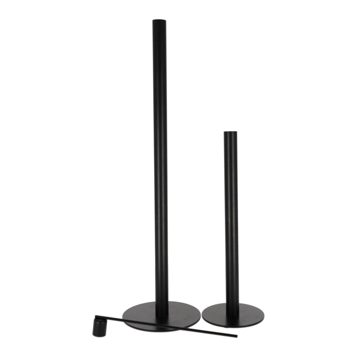 Kandelaar Jack Zwart, set van 3 – JENS Living