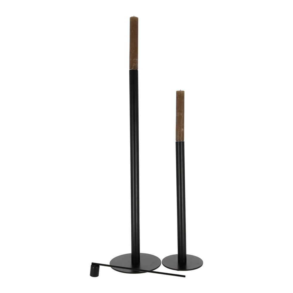 Kandelaar Jack Zwart, set van 3 van JENS Living, productfoto 3