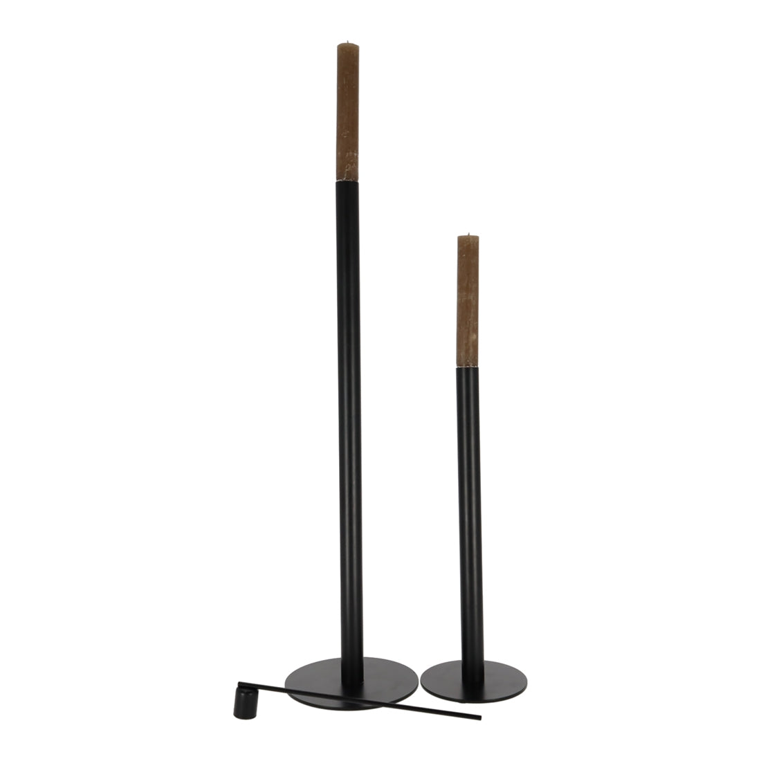 Kandelaar Jack Zwart, set van 3 van JENS Living, productfoto 3