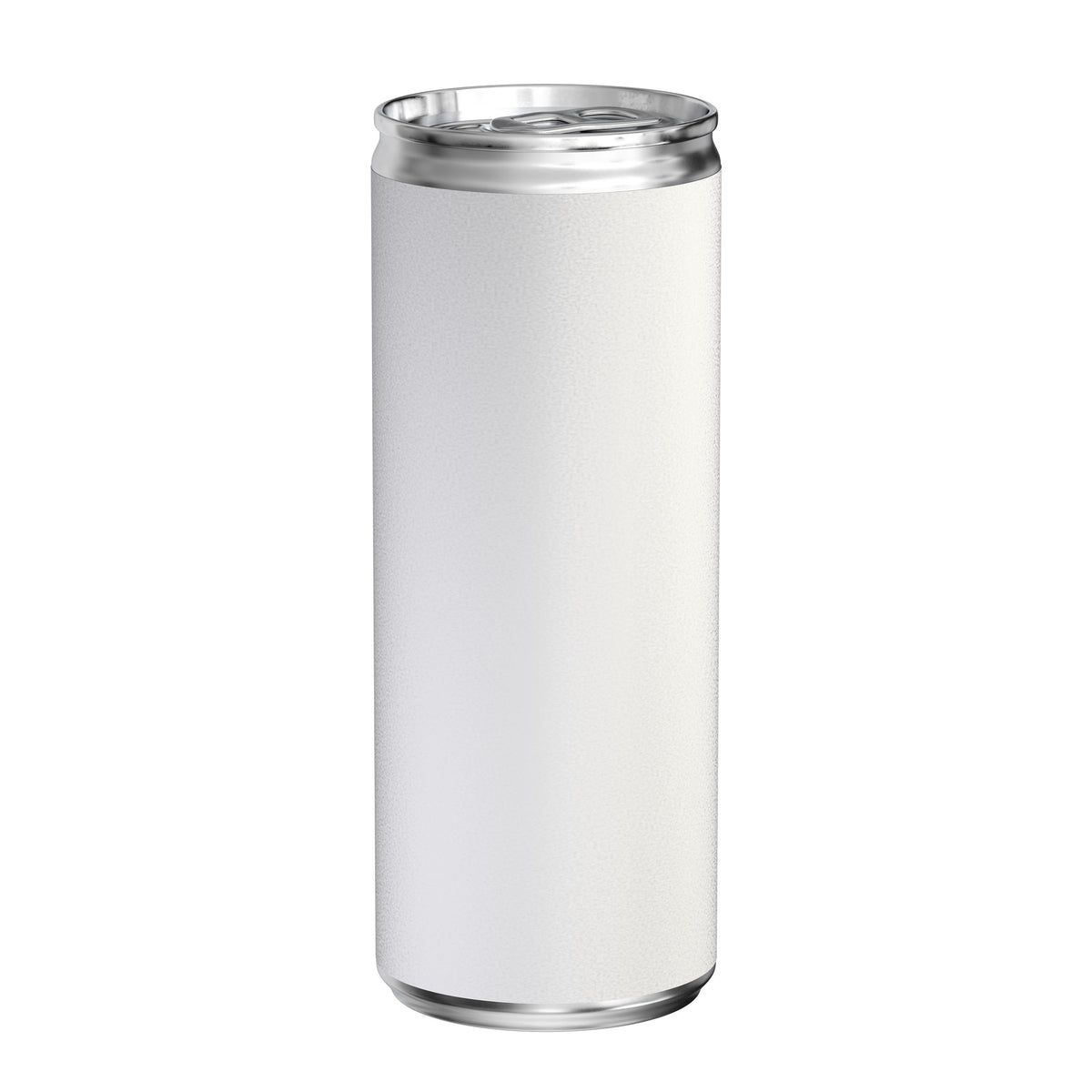 Energy drink suikervrij in blikje van 250 ml, papieren etiket, mat, zonder opdruk