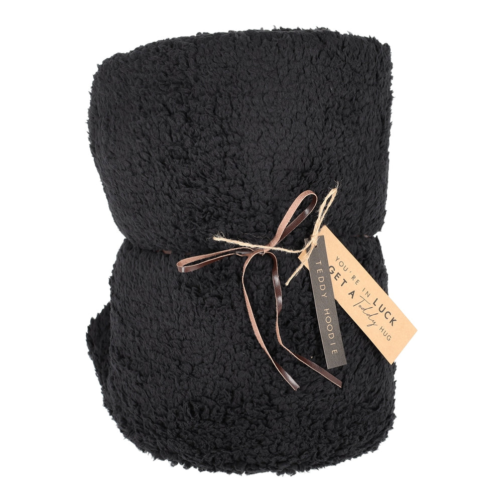 Teddy Hoodie Zwart van JENS Living