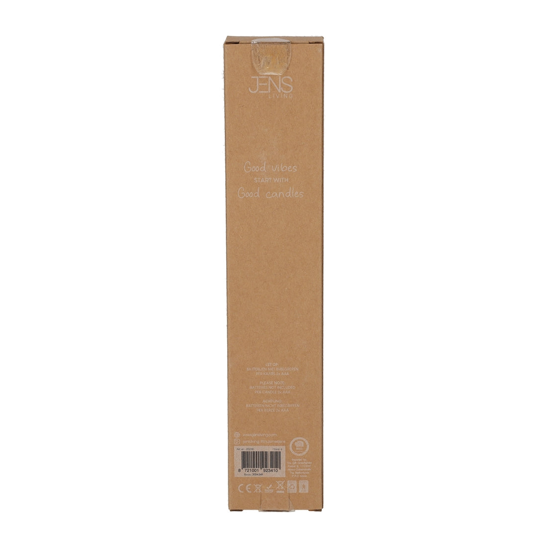 LED Dinerkaars Ribbel Wit/Taupe, set van 2 van JENS Living, productfoto 3