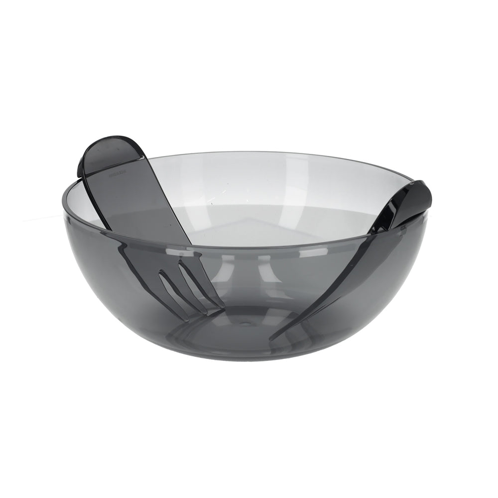 Acryl Saladeschaal Met Bestek Smoke van JENS Living, productfoto 2