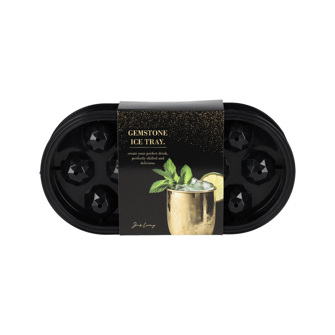 IJsblokjesvorm Diamant Zwart van JENS Living, productfoto 2