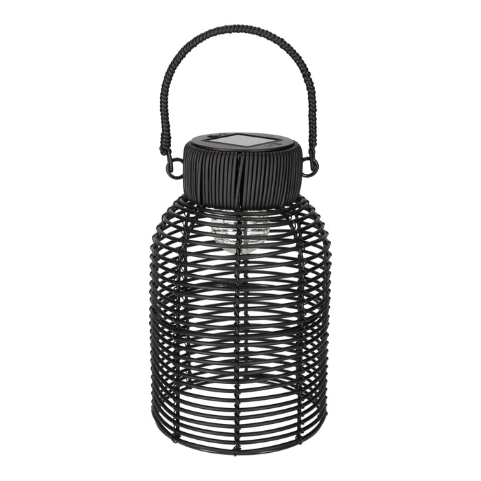 Solar Lantaarn Rotan Zwart – JENS Living