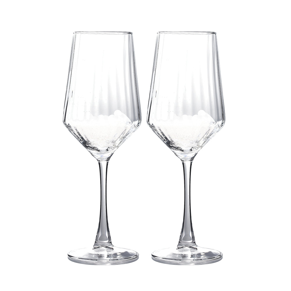 Witte Wijnglazen Elin, set van 2 van JENS Living
