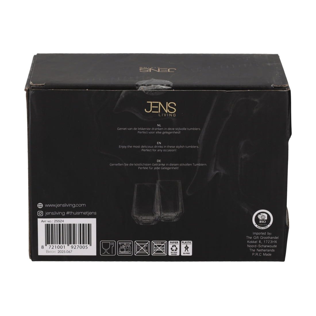 Tumblers Elin, set van 2 van JENS Living, productfoto 4